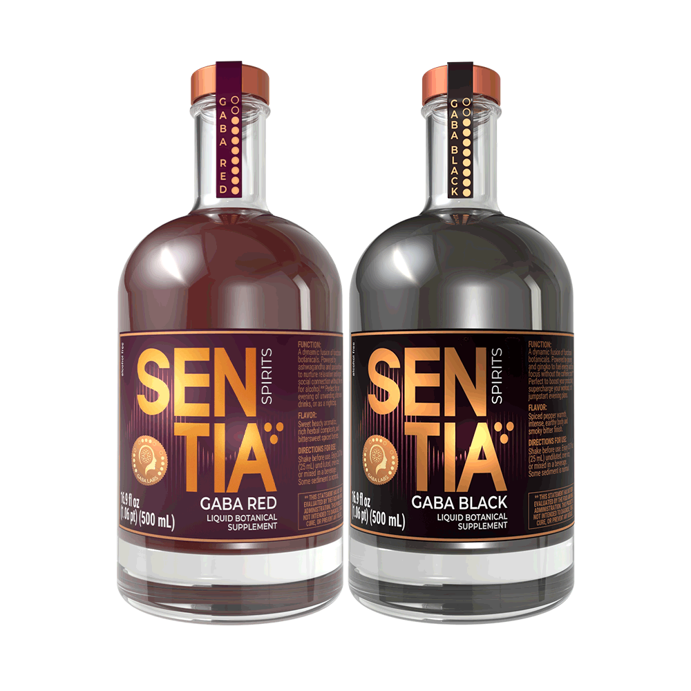 SENTIA GABA Red 500ml & GABA Black 500ml