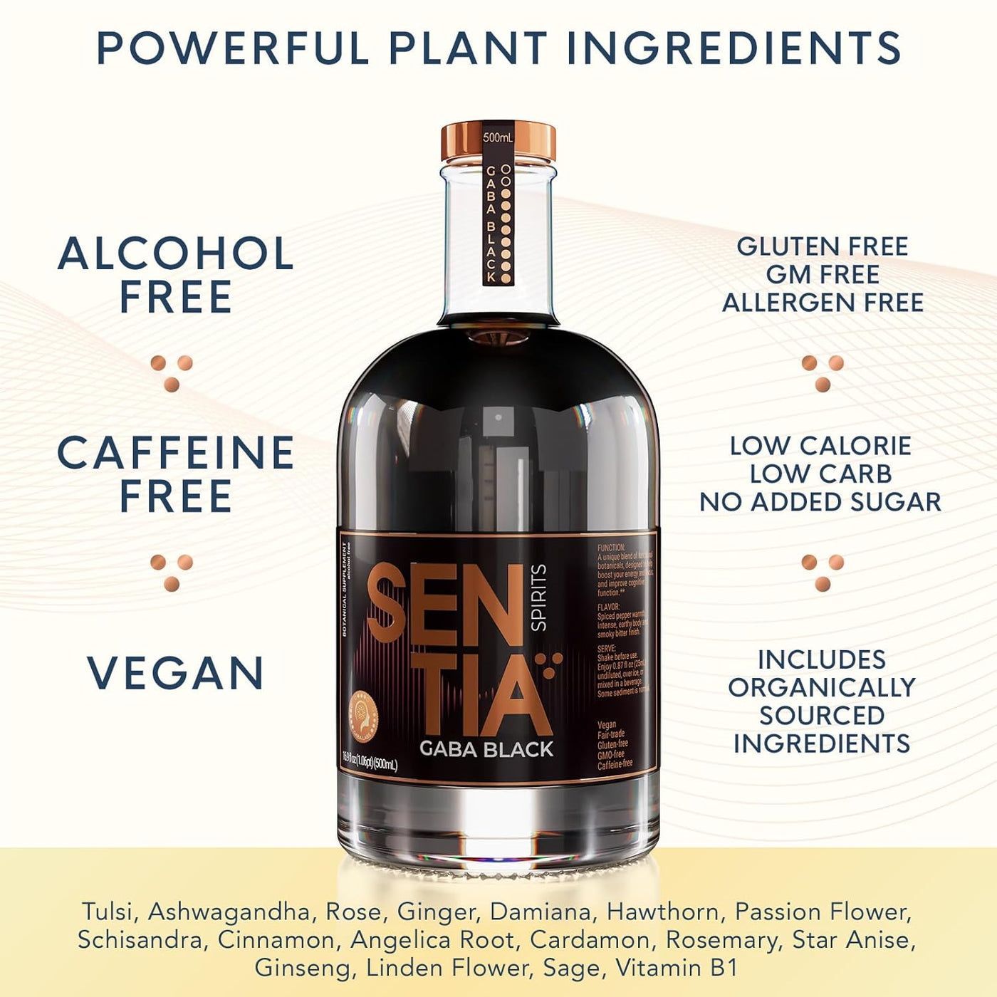 Sentia Ingredients Sentia Black 500ml - Sentia Spirits – Sentia Spirits US