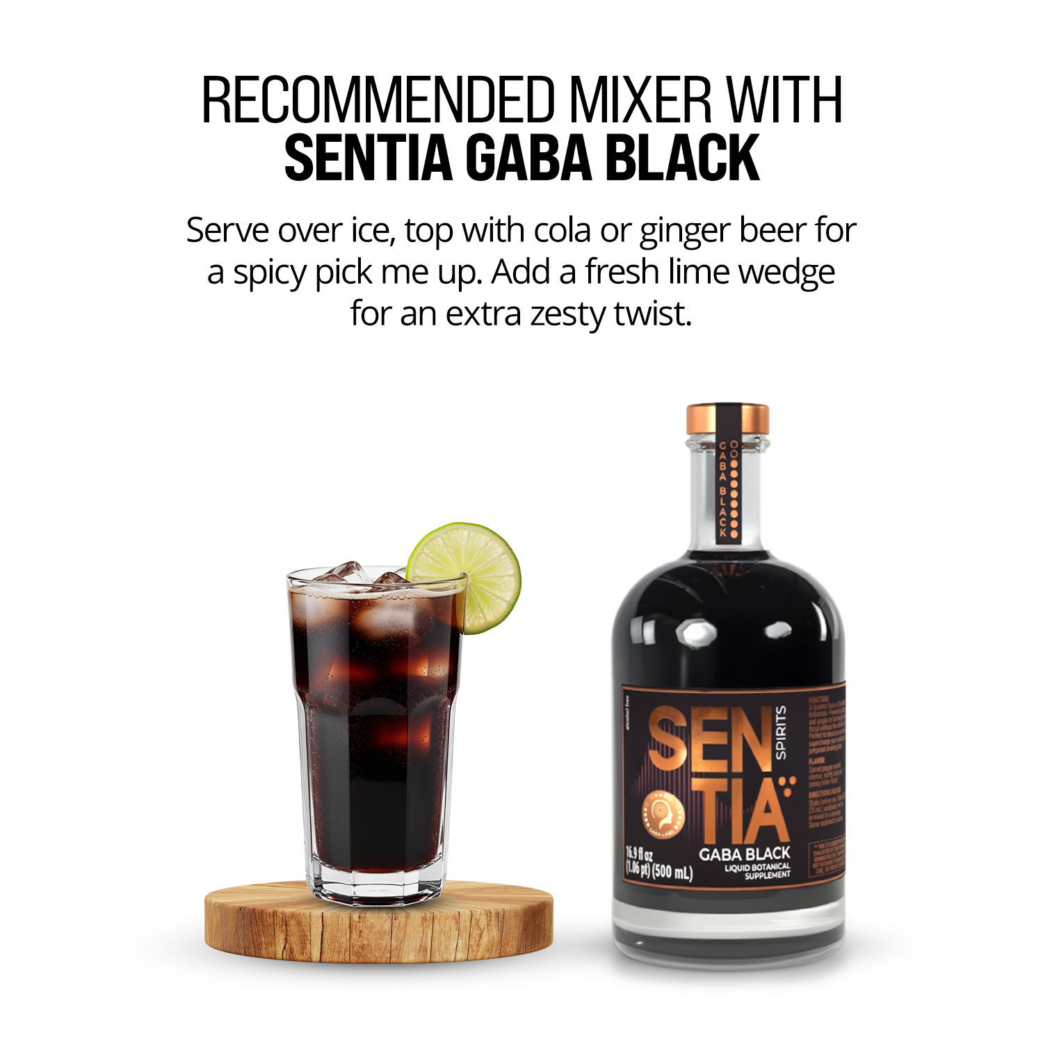 Serve over ice with ginger beer or cola for a spicy alcohol-free ritual