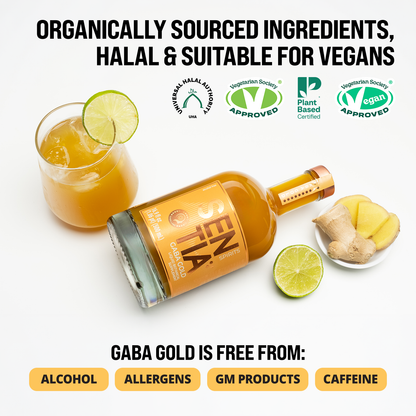 0% ABV, Low-calorie, vegan, gluten-free, caffiene