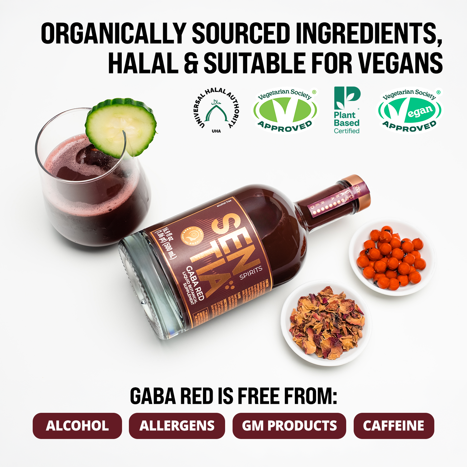 GABA Red &amp; Black | Calm Nights, Social Evenings 0% ABV – Sentia