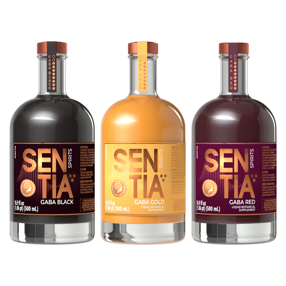 SENTIA GABA Black 500ml & GABA Gold 500ml & GABA Red 500ml