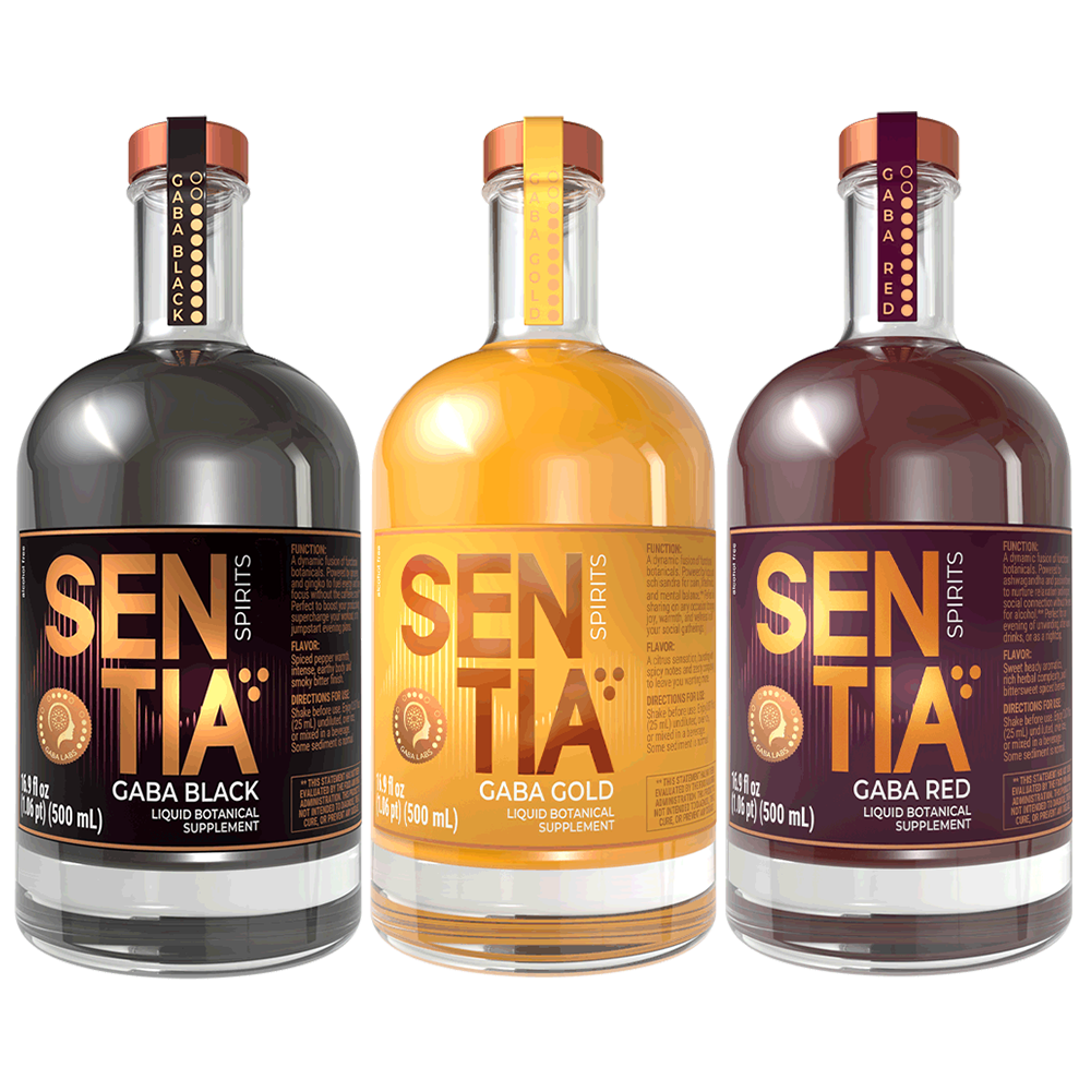 SENTIA GABA Black 500ml & GABA Gold 500ml & GABA Red 500ml